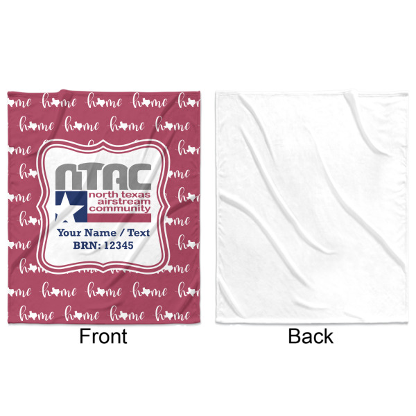 Custom Design - Minky Blanket - 50"x60" - Single Sided - Front & Back