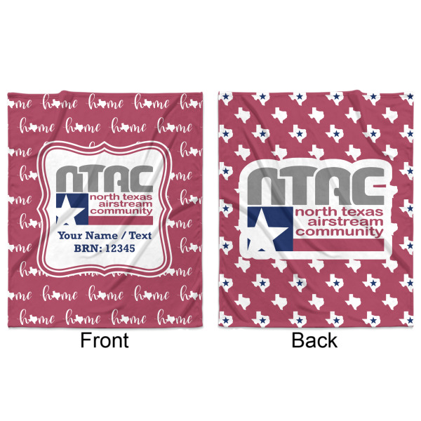 Custom Design - Minky Blanket - 50"x60" - Double Sided - Front & Back