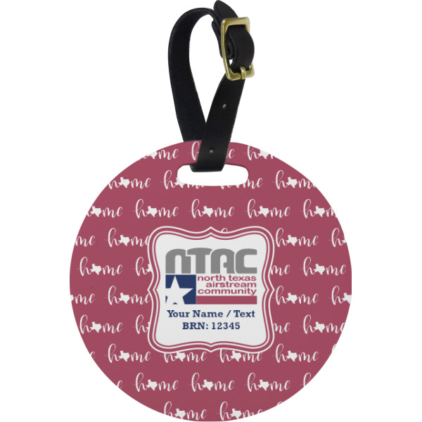 Custom Design Your Own Plastic Luggage Tag - Round