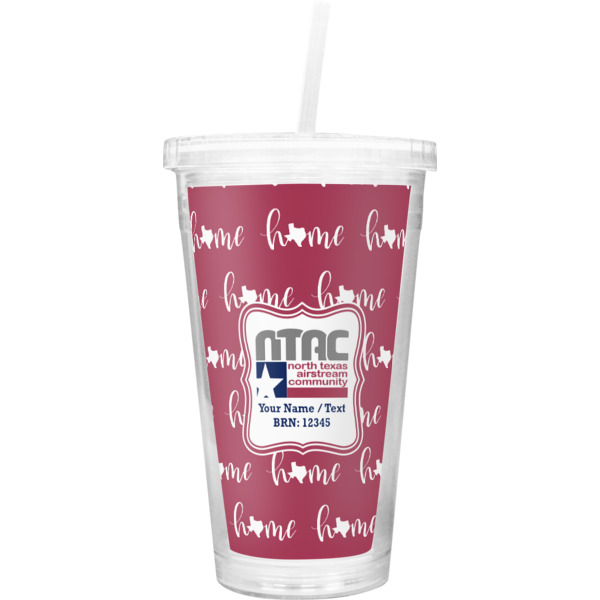 Custom Design Your Own Double Wall Tumbler with Straw