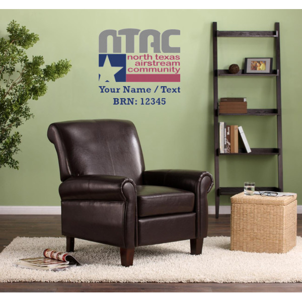 Custom Design - Wall Graphic on Living Room Wall