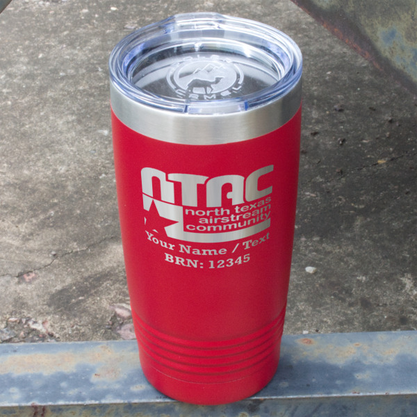 Custom Design - Red Polar Camel Tumbler - 20oz - Angled