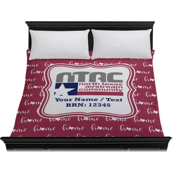 Custom Design - Duvet Cover - King - On Bed - No Prop