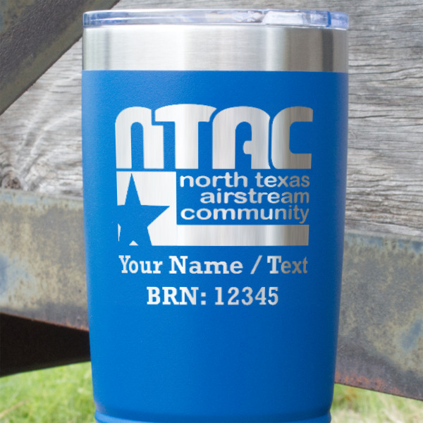 Custom Design - Blue Polar Camel Tumbler - 20oz - Close Up