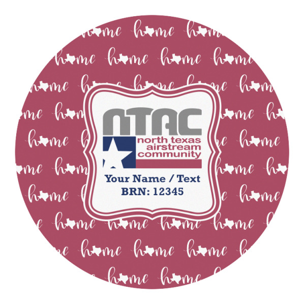 Custom North Texas Airstream Community Round Decal