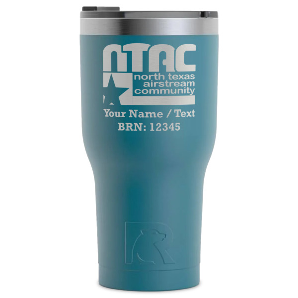 Custom North Texas Airstream Community RTIC Tumbler - Dark Teal - Laser Engraved - Single-Sided
