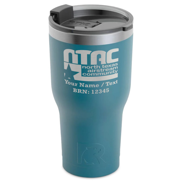 Custom Design - RTIC Tumbler - Dark Teal - Angled