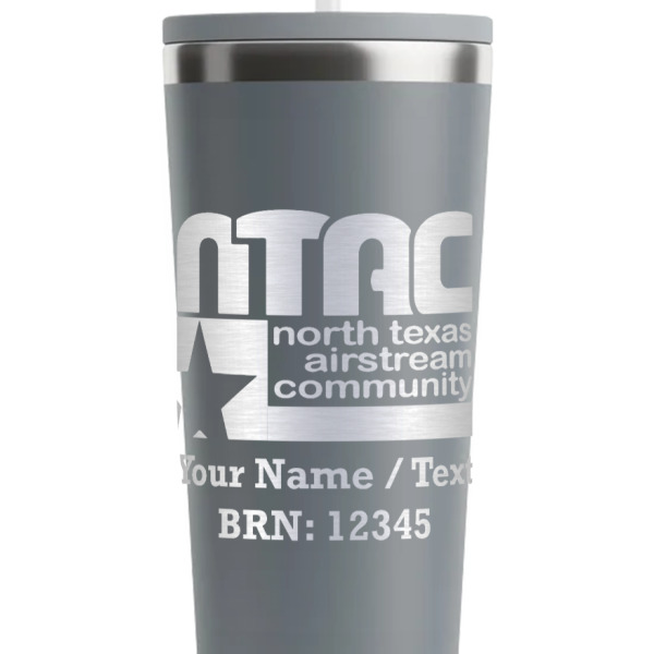 Custom Design - Grey RTIC Everyday Tumbler - 28 oz. - Close Up