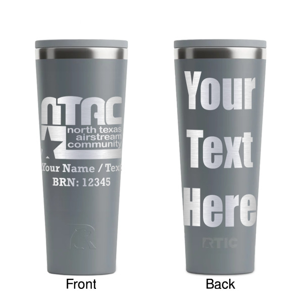 Custom Design - Grey RTIC Everyday Tumbler - 28 oz. - Front and Back