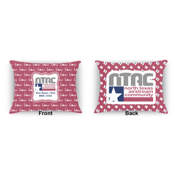 Custom Design - Indoor Rectangular Burlap Pillow (Front and Back)