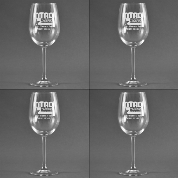 Custom Design - Set of Four Personalized Wineglasses - Approval