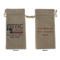 North Texas Airstream Community Burlap Gift Bag - Large - Double-Sided