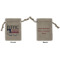North Texas Airstream Community Burlap Gift Bag - Small - Double-Sided