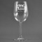 North Texas Airstream Community Wine Glass - Laser Engraved