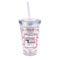 North Texas Airstream Community 16 oz Double Wall Acrylic Tumbler with Lid & Straw - Full Print
