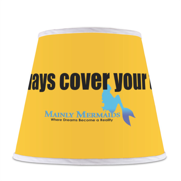 Custom Design - Poly Film Empire Lampshade - Front View