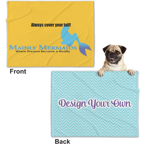 Custom Design - Microfleece Dog Blanket - Regular - Front & Back