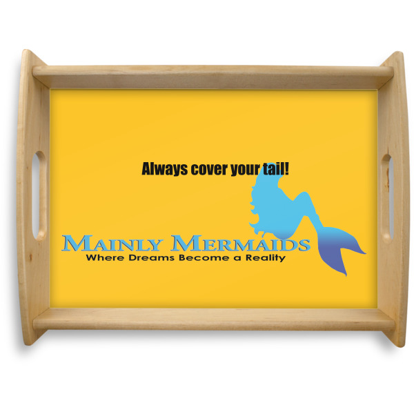 Custom Design Your Own Natural Wooden Tray - Large