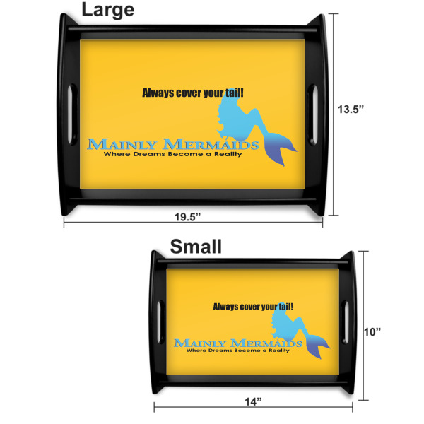 Custom Design - Serving Tray Black Sizes