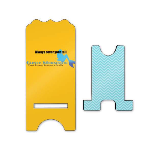 Custom Design - Stylized Phone Stand - Front & Back - Small