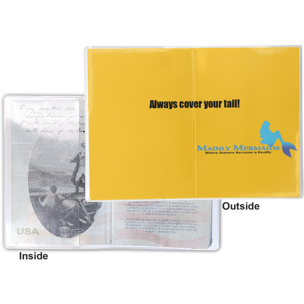 Custom Design - Vinyl Passport Holder - Flat Front and Back