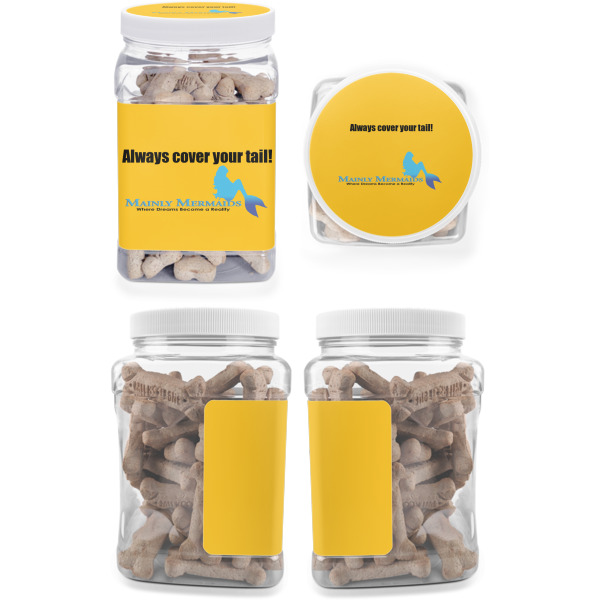 Custom Design - Pet Treat Jar - Multiple Angles
