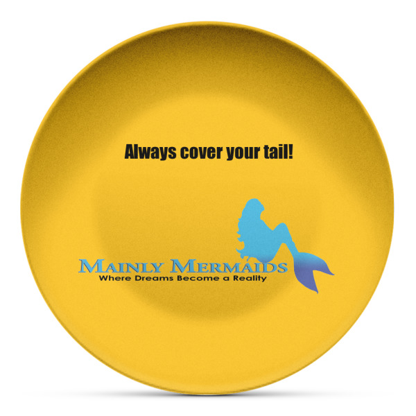 Custom Design Your Own Microwave Safe Plastic Plate - Composite Polymer