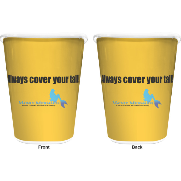 Custom Design - Waste Basket - White - Double Sided - Approval