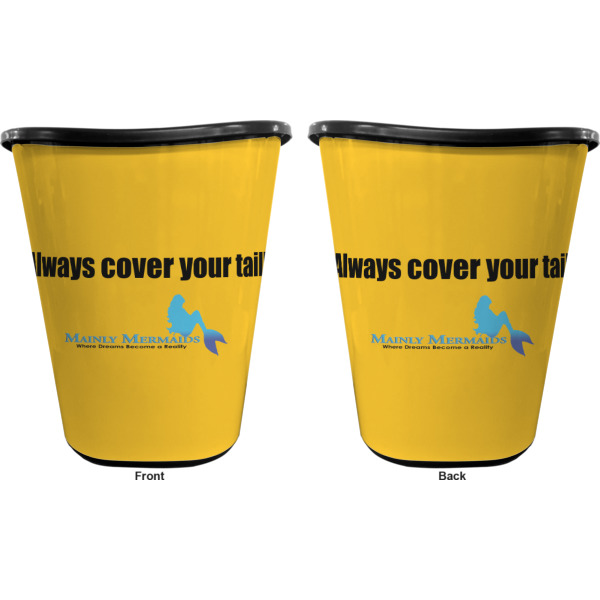 Custom Design - Waste Basket - Black - Double Sided - Approval
