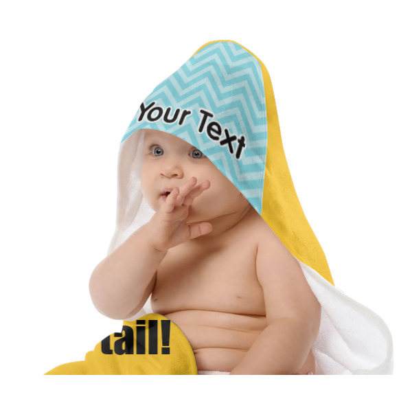 Custom Design - Baby Hooded Towel on Child