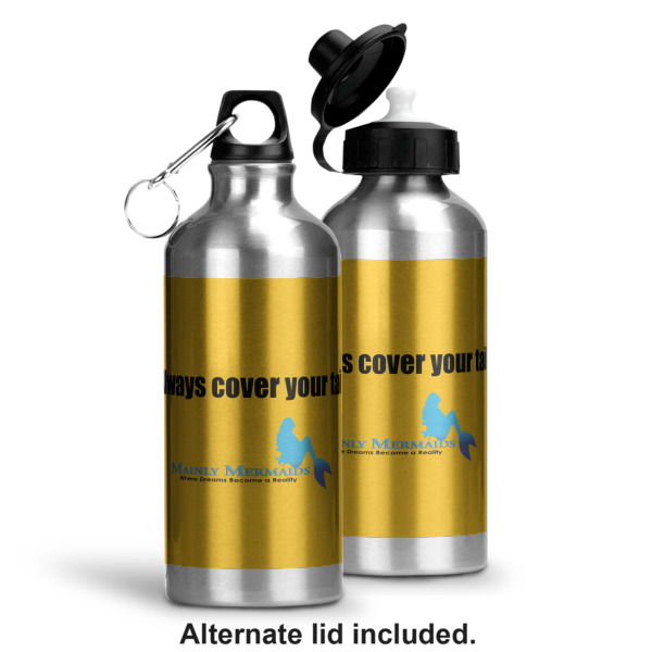 Custom Design - Aluminum Water Bottle - Alternate lid options