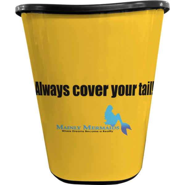Custom Design - Waste Basket - Black - Front