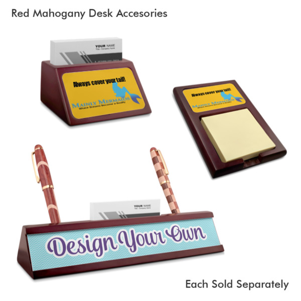 Custom Design - Mahogany Desk Accessories