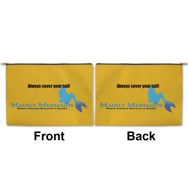 Custom Design - Large Zipper Pouch Approval (Front and Back)