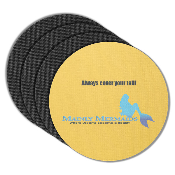 Custom Design - Round Coaster Rubber Back - Main