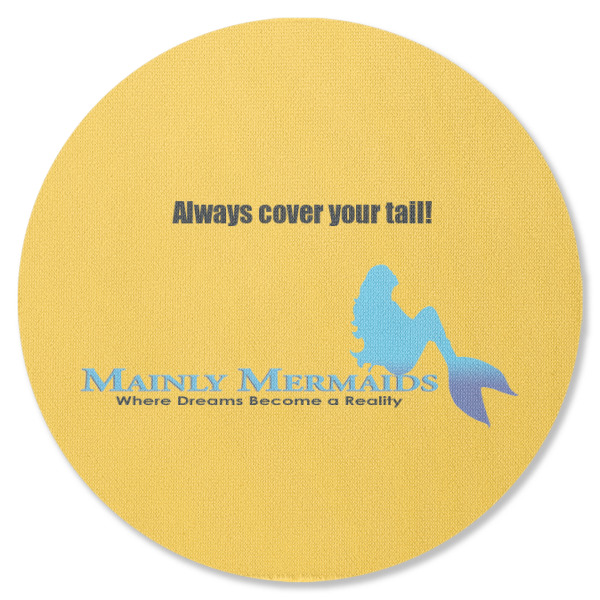 Custom Design - Round Coaster Rubber Back - Single