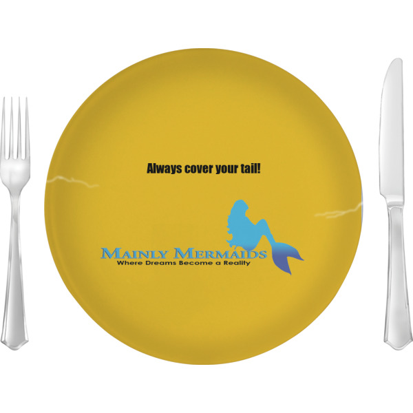 Custom Design Your Own 10" Glass Lunch / Dinner Plate