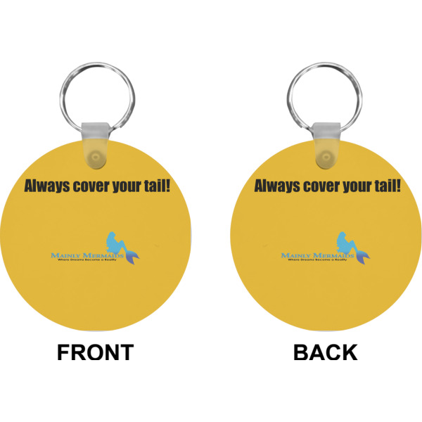 Custom Design - Circle Keychain (Front + Back)