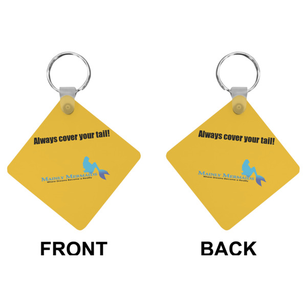 Custom Design - Diamond Keychain (Front + Back)