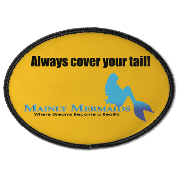 Custom Design Your Own Iron On Oval Patch