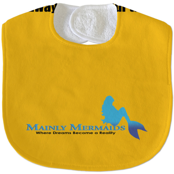 Custom Design - New Baby Bib - Closed and Folded