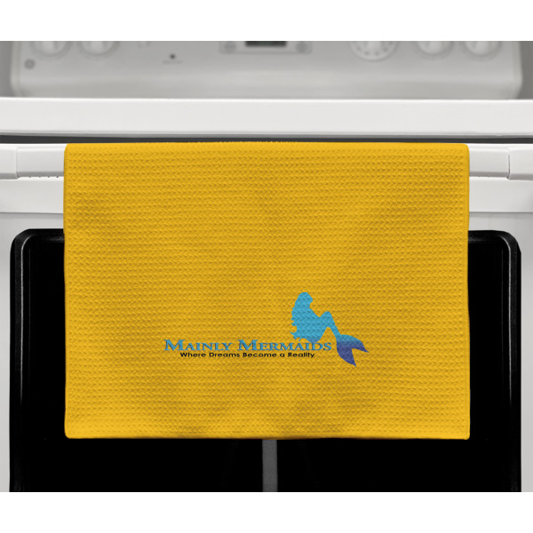 Custom Design - Waffle Weave Towel - Full Color Print - Lifestyle2 Image