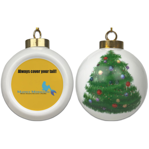 Custom Design - Ceramic Christmas Ornament - X-Mas Tree (APPROVAL)