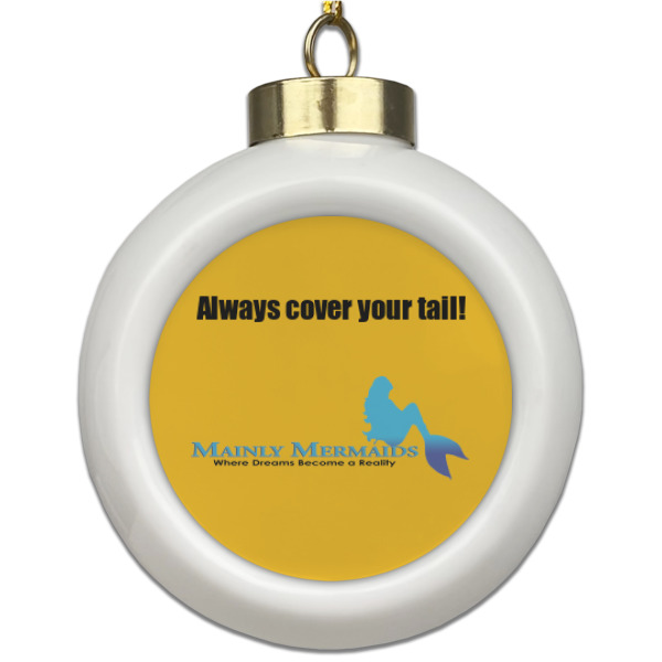 Custom Design Your Own Ceramic Ball Ornament
