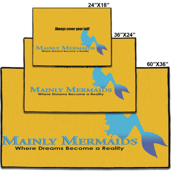 Custom Design - Door Mats - Size Comparison