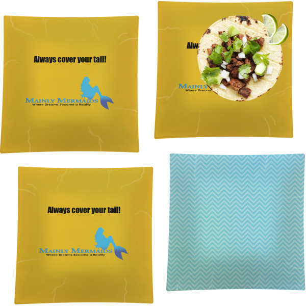 Custom Design - Set of Square Dinner Plates