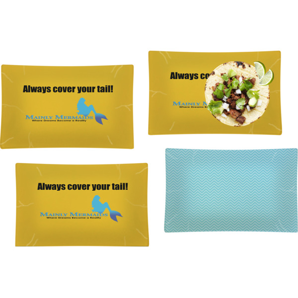 Custom Design - Set of Rectangular Dinner Plates