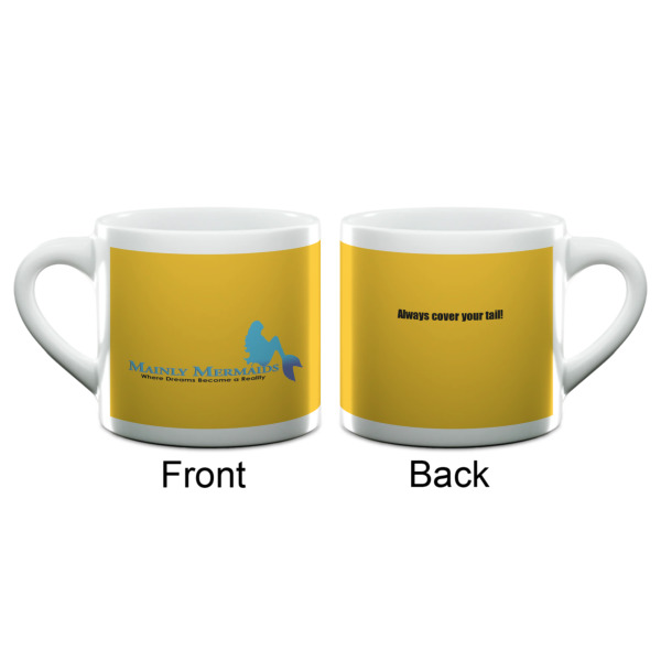 Custom Design - Double Shot Espresso Cup - Single - Front & Back