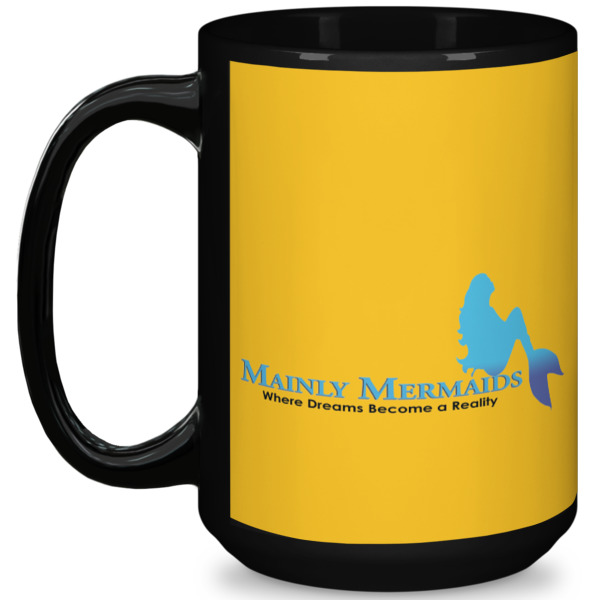 Custom Design Your Own 15 oz Coffee Mug - Black