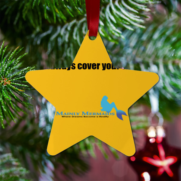 Custom Design - Metal Star Ornament - Lifestyle